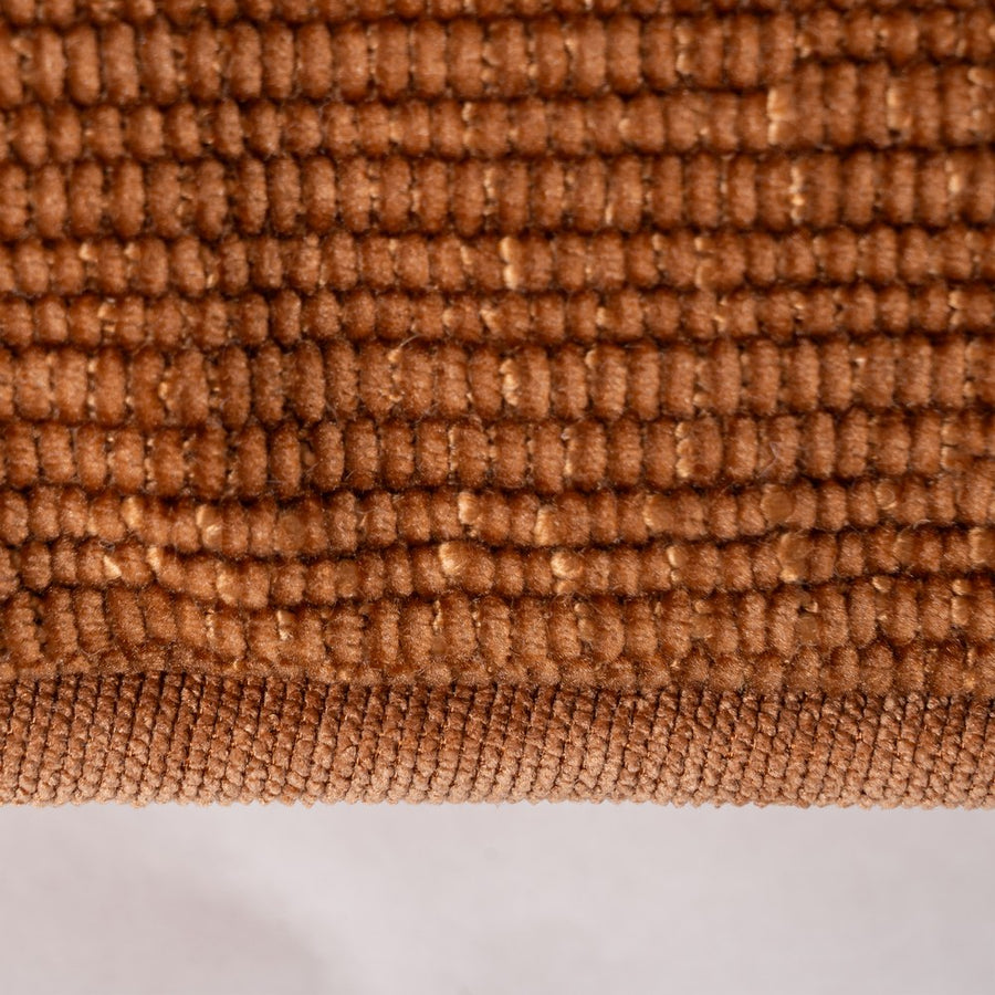 OCHRE POLYESTER CUSHION 43 X 43 CM