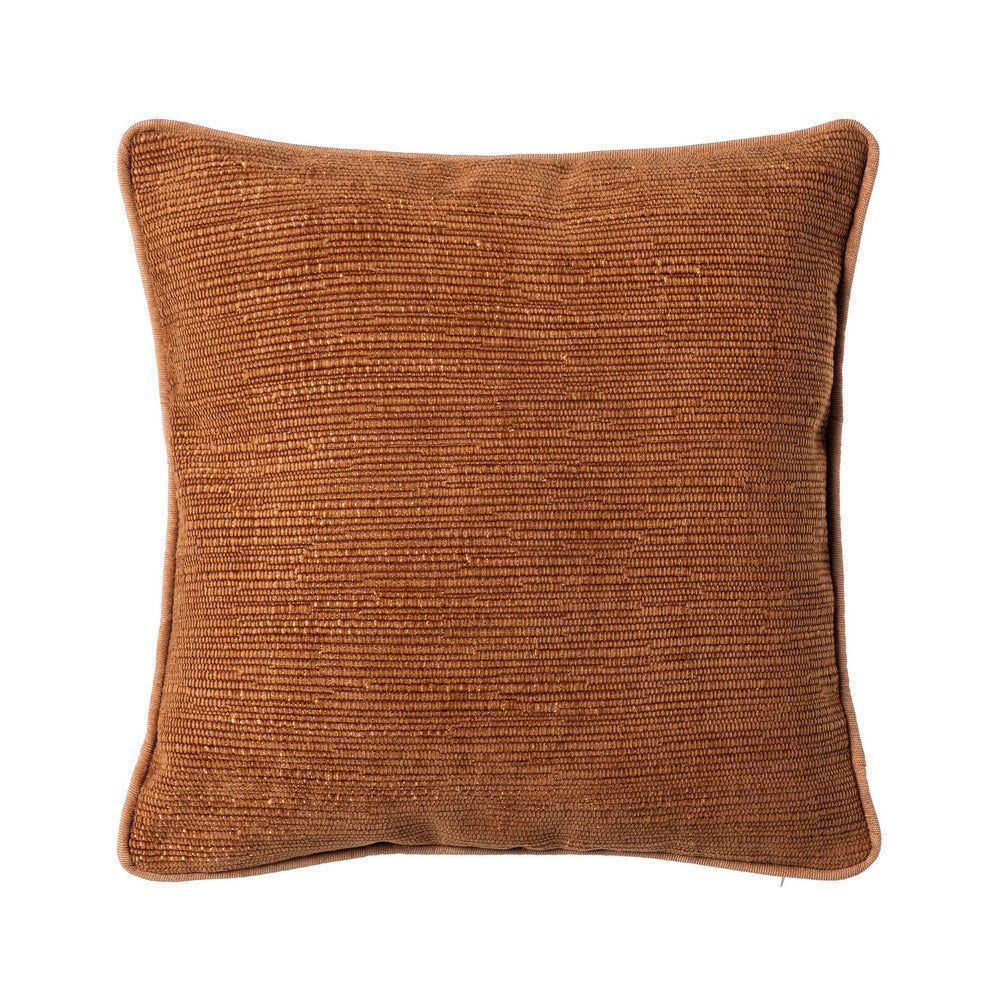 COJÍN OCRE POLIESTER 43 X 43 CM