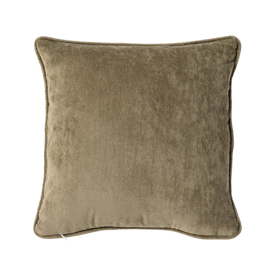 GREEN POLYESTER CUSHION 43 X 43 CM