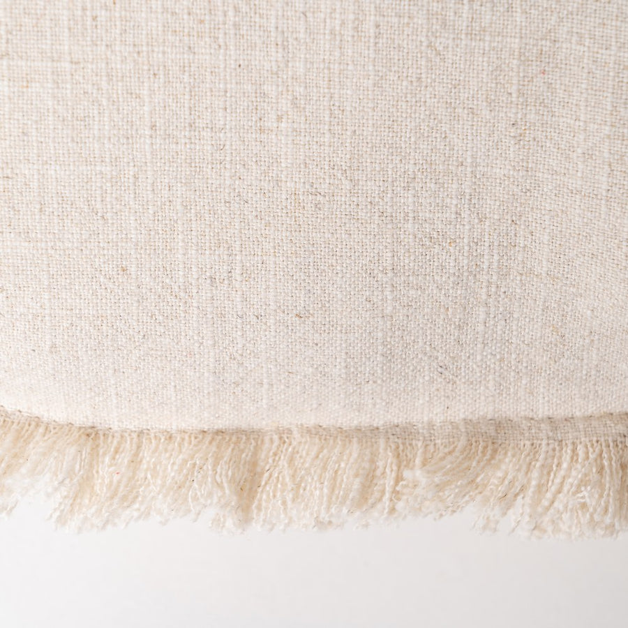 COJÍN BEIGE 70% ALGODÓN / 30% LINO 50 X 30 CM