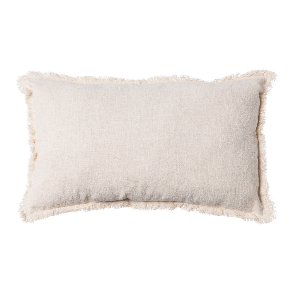 COJÍN BEIGE 70% ALGODÓN / 30% LINO 50 X 30 CM