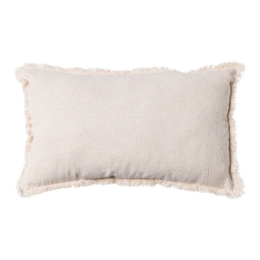 COJÍN BEIGE 70% ALGODÓN / 30% LINO 50 X 30 CM