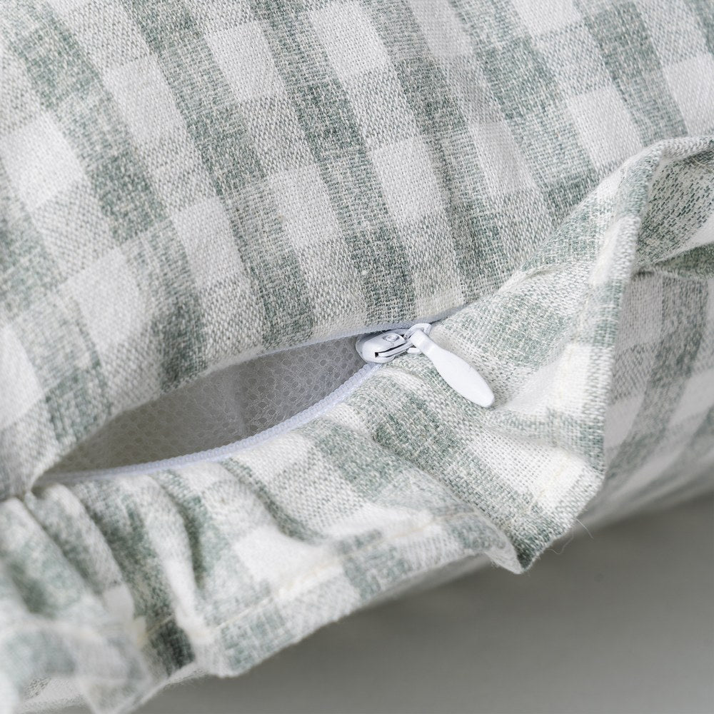 COJ�N CUADROS GRIS ALGOD�N 43 X 43 CM