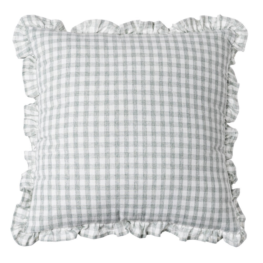COJ�N CUADROS GRIS ALGOD�N 43 X 43 CM