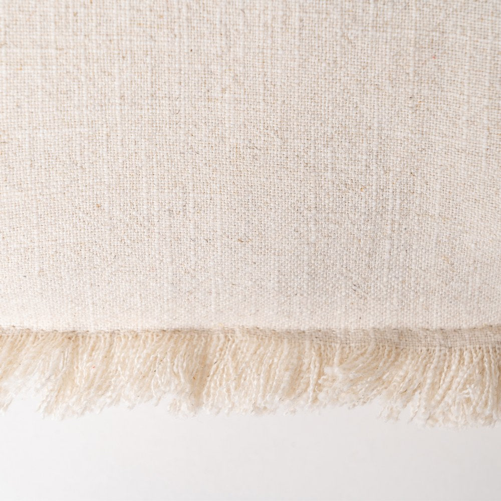 COJÍN BEIGE 70% ALGODÓN / 30% LINO 60 X 60 CM