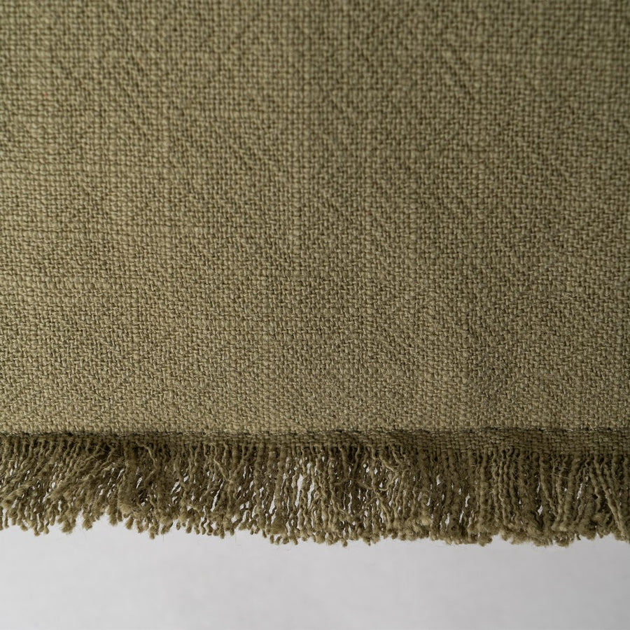 COJÍN VERDE 70% ALGODÓN / 30% LINO 60 X 60 CM