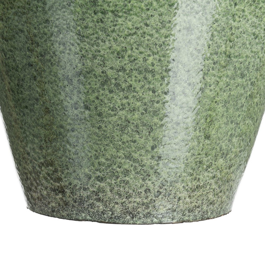 JARRÓN VERDE CERÁMICA DECORACIÓN 34 X 34 X 60 CM