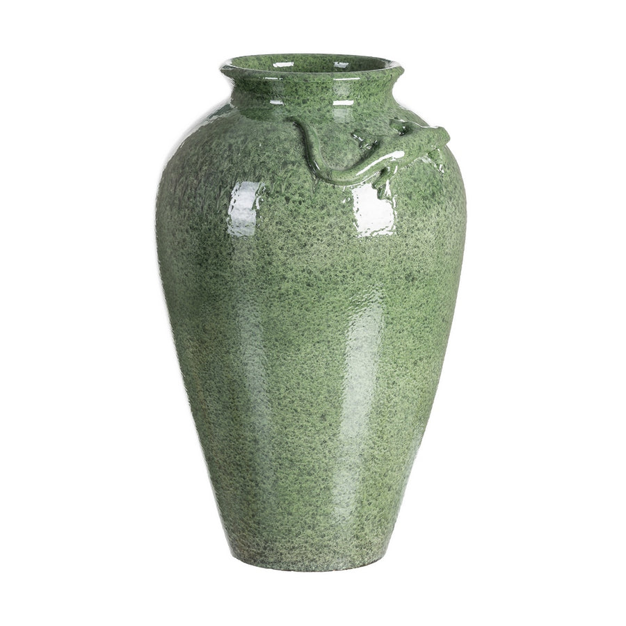 JARRÓN VERDE CERÁMICA DECORACIÓN 34 X 34 X 60 CM