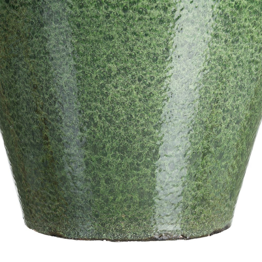 JARRÓN VERDE CERÁMICA DECORACIÓN 38 X 38 X 80 CM