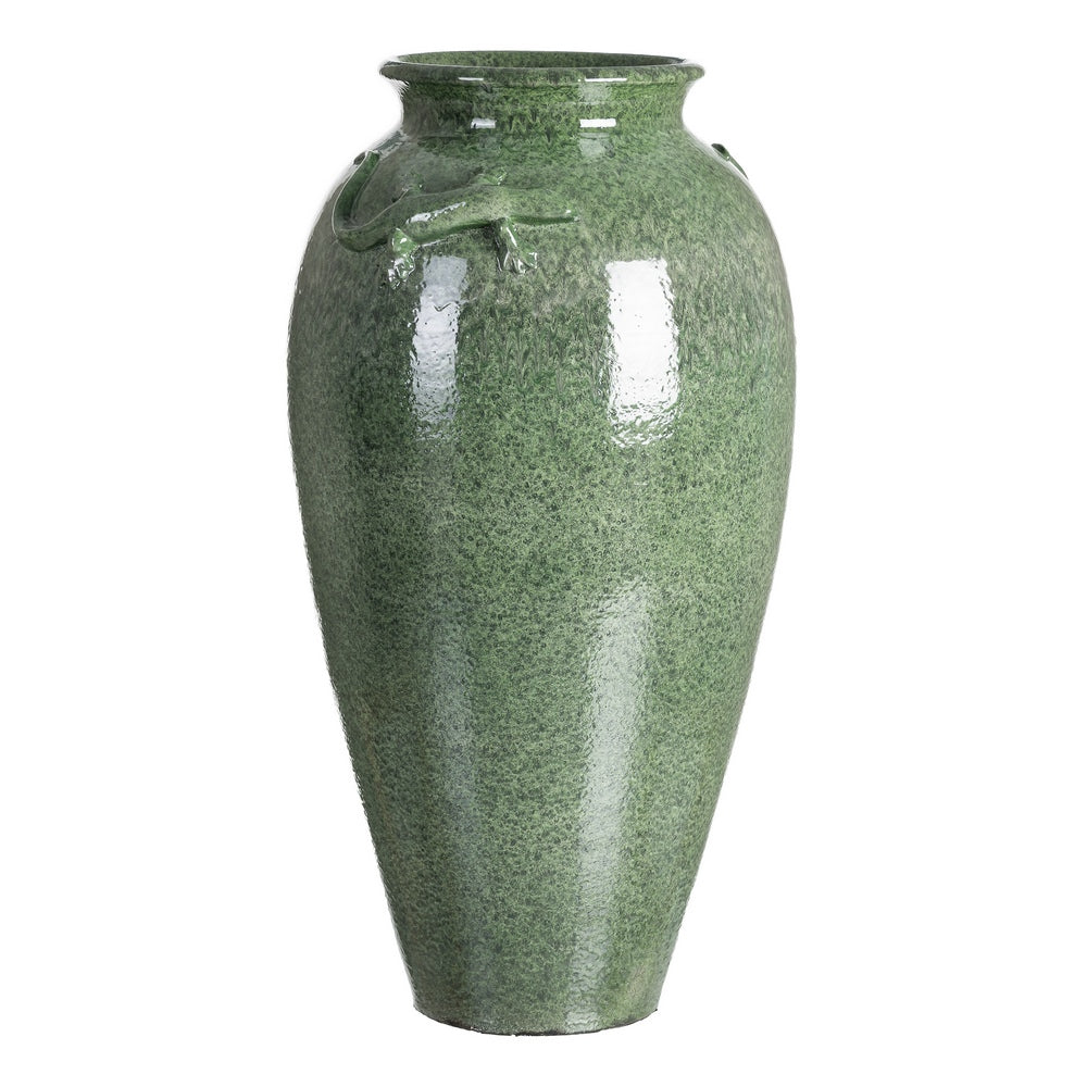 GREEN CERAMIC DECORATIVE VASE 38 X 38 X 80 CM