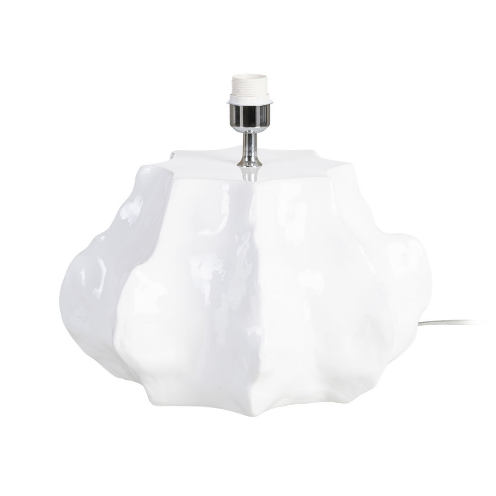 BASE L�MPARA BRILLO BLANCO CER�MICA 32 X 32 X 26 CM