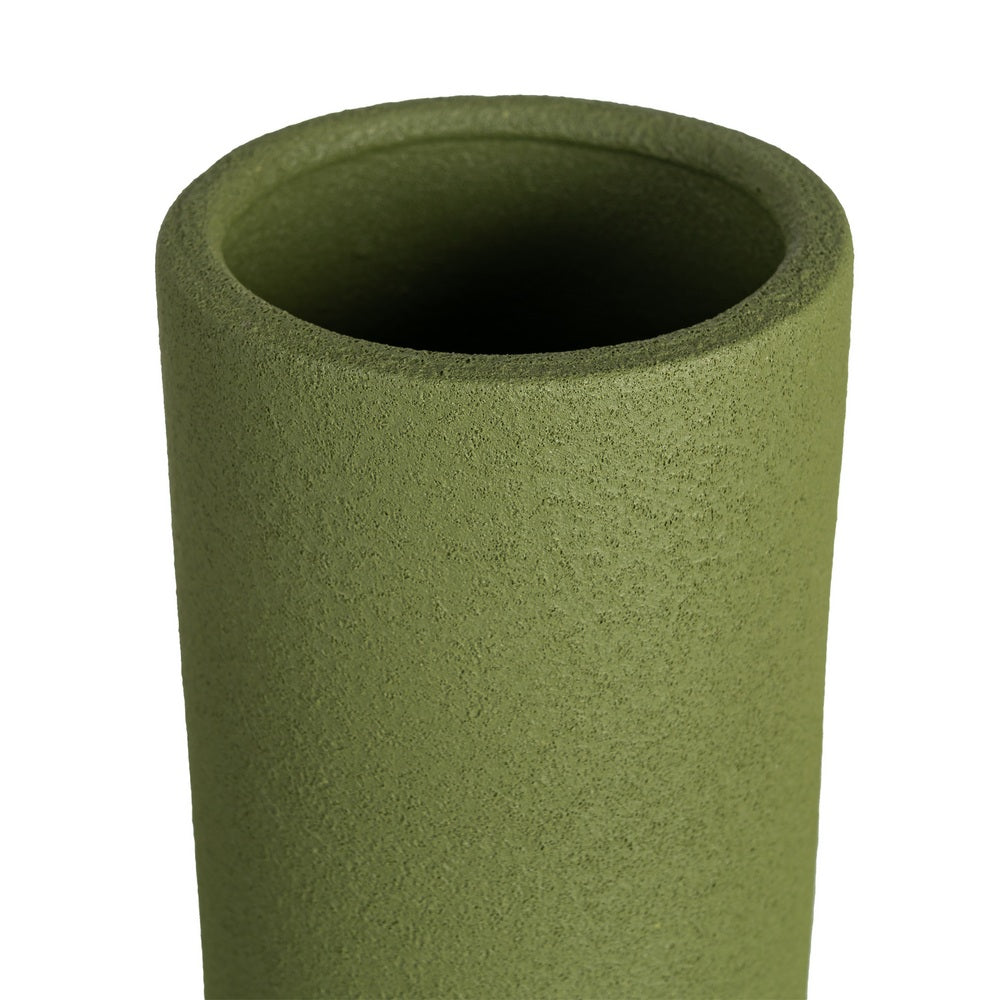 JARR�N VERDE CER�MICA DECORACI�N 16 X 16 X 30 CM