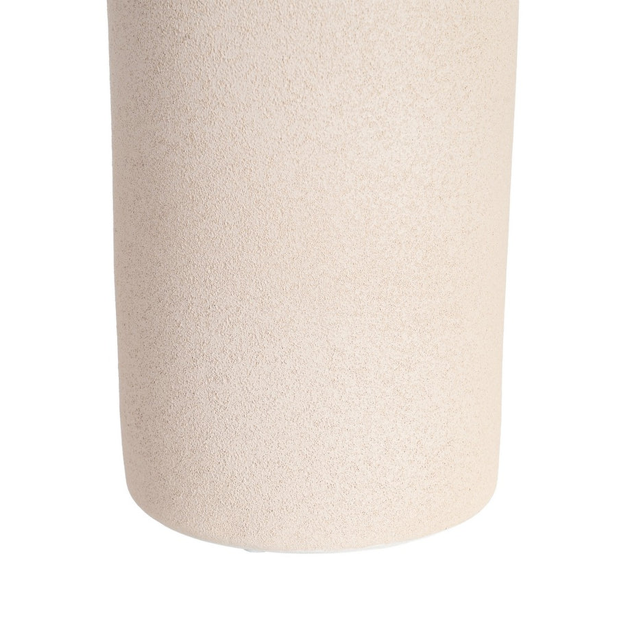CREAM CERAMIC DECORATION VASE 16 X 16 X 40 CM