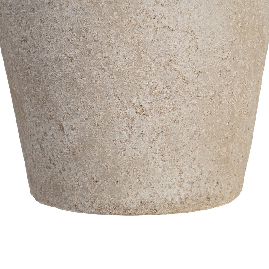 JARRÓN CREMA CERÁMICA DECORACIÓN 30 X 30 X 80 CM