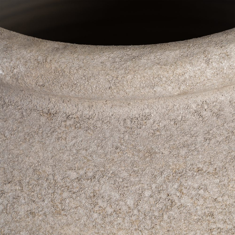 MACETERO CREMA CER�MICA DECORACI�N 36 X 36 X 50 CM