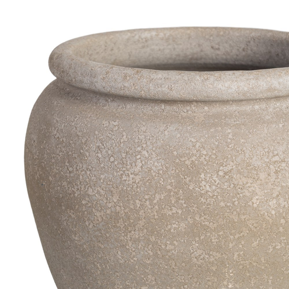 MACETERO CREMA CER�MICA DECORACI�N 30 X 30 X 29 CM