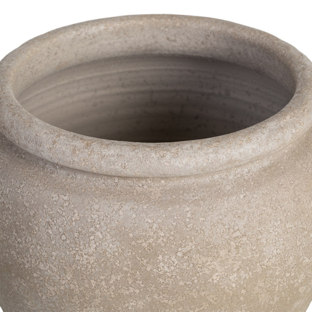 MACETERO CREMA CER�MICA DECORACI�N 30 X 30 X 29 CM