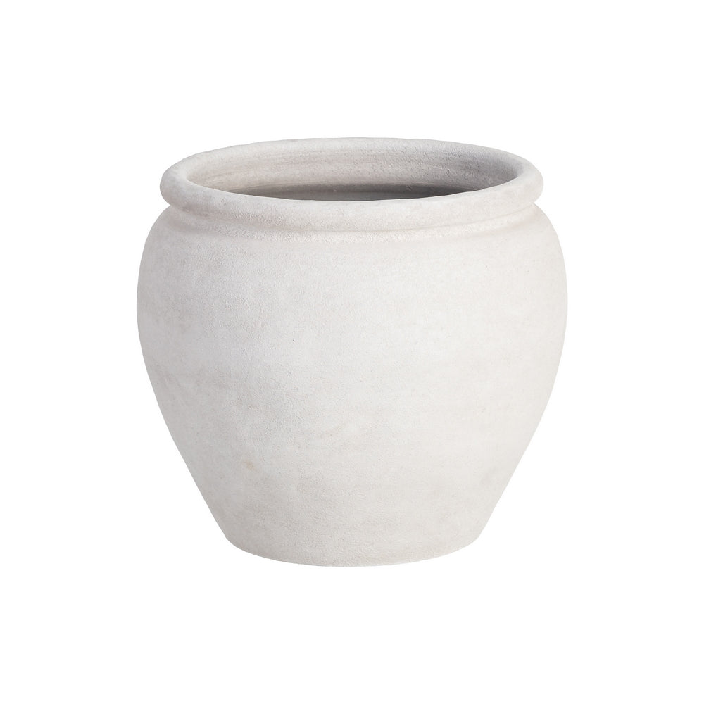 MACETERO BLANCO CER�MICA DECORACI�N 35 X 35 X 34 CM