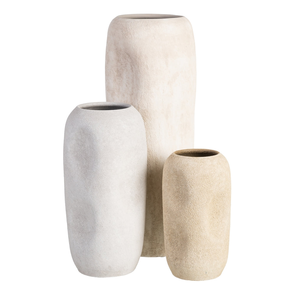 JARR�N BLANCO CER�MICA DECORACI�N 16 X 16 X 40 CM