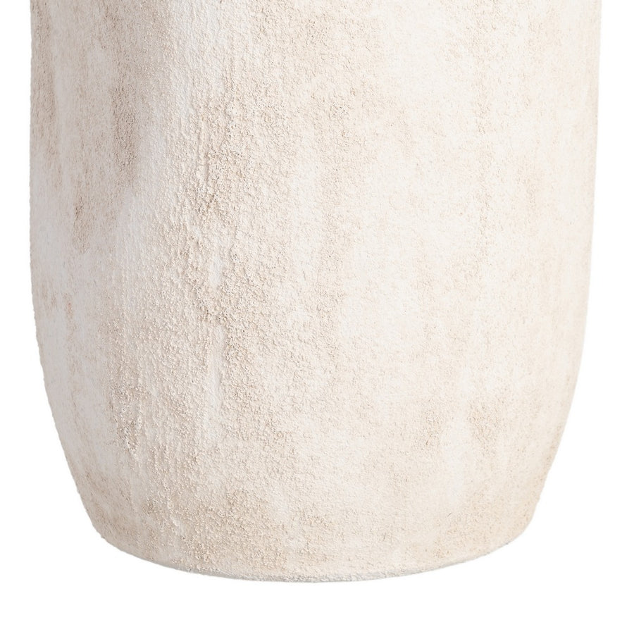 CREAM CERAMIC DECORATIVE VASE 18 X 18 X 60 CM