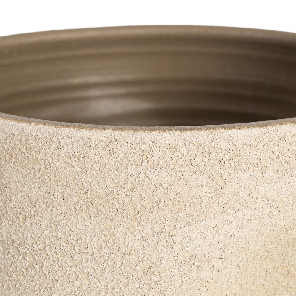 MACETERO PIEDRA CER�MICA DECORACI�N 30 X 30 X 29 CM