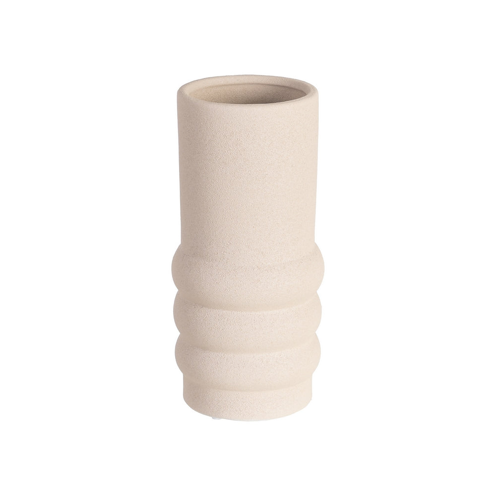 JARR�N BLANCO CER�MICA DECORACI�N 14 X 14 X 30 CM