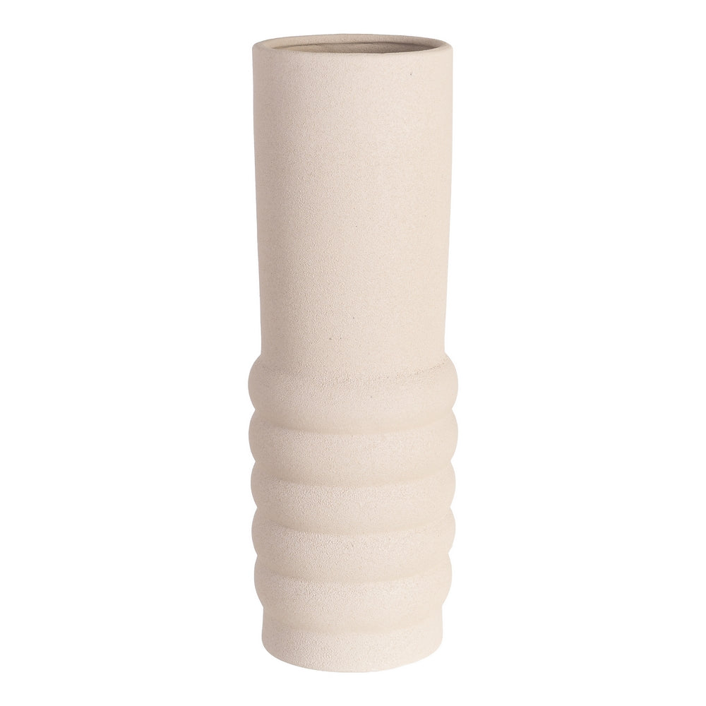 JARR�N BLANCO CER�MICA DECORACI�N 16 X 16 X 50 CM