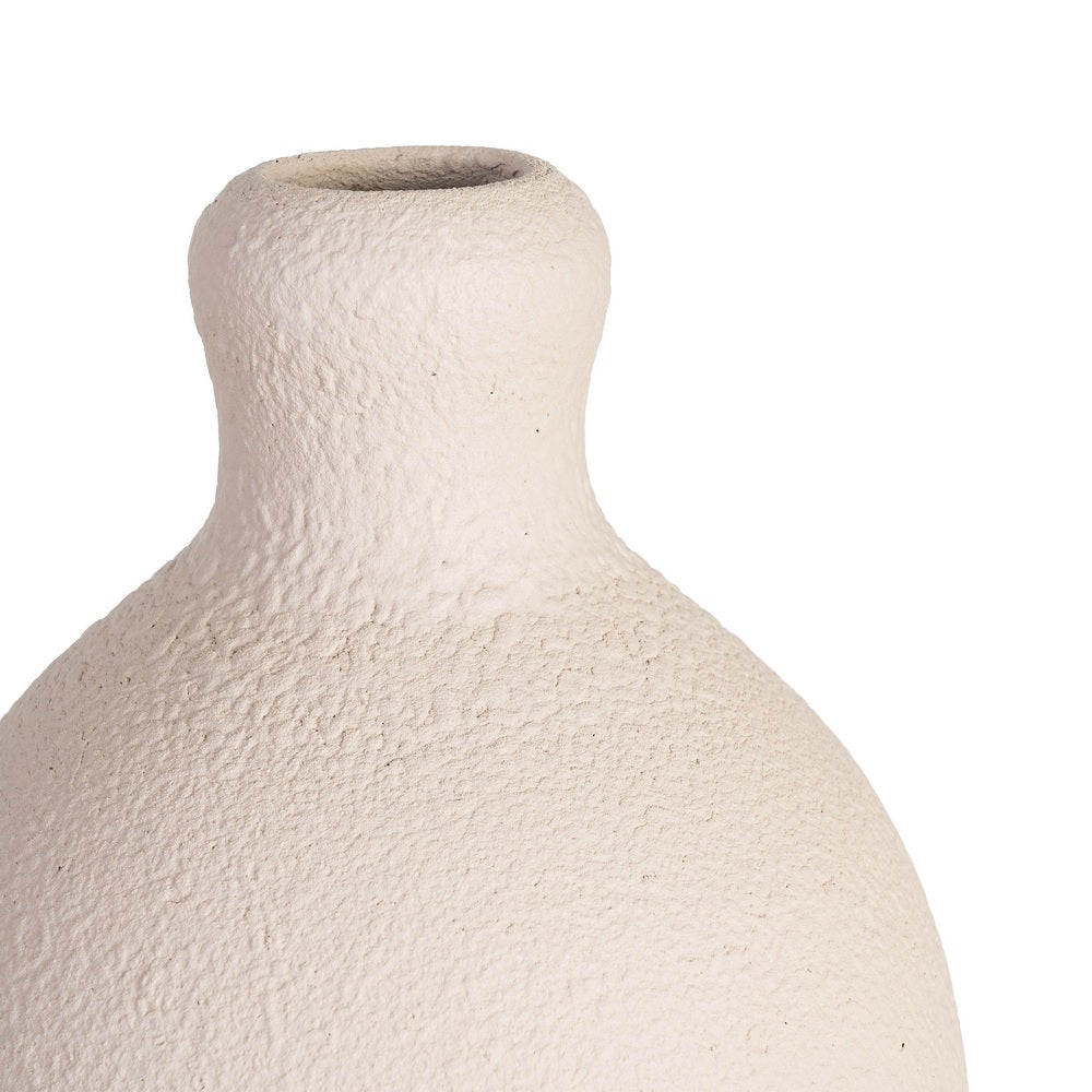JARR�N BLANCO CER�MICA DECORACI�N 24 X 24 X 50 CM