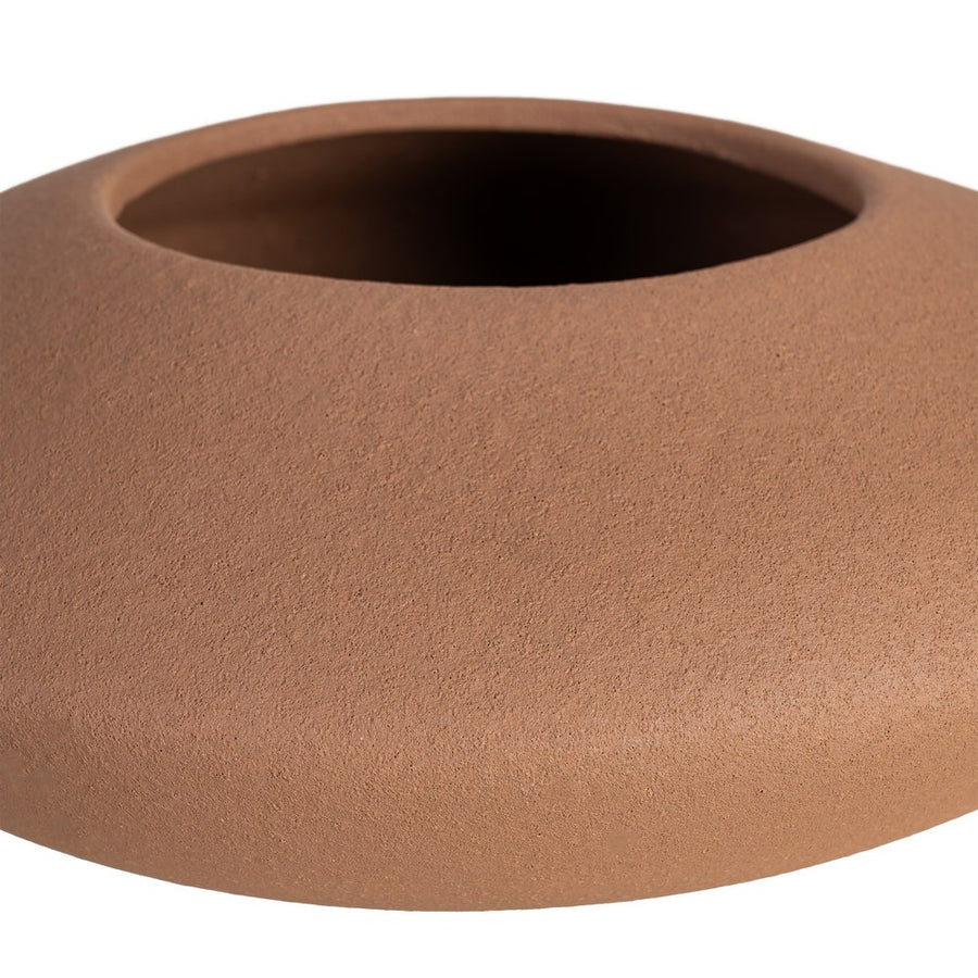 BROWN CERAMIC TABLE CENTERPIECE DECORATION 30 X 30 X 11 CM