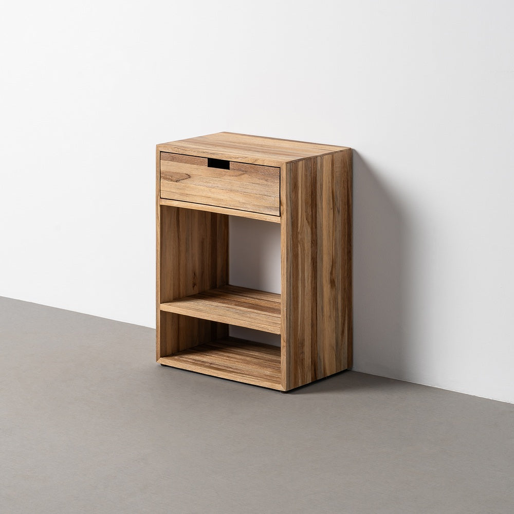 MESITA NATURAL MADERA DE TECA SALÓN 45 X 30 X 60 CM