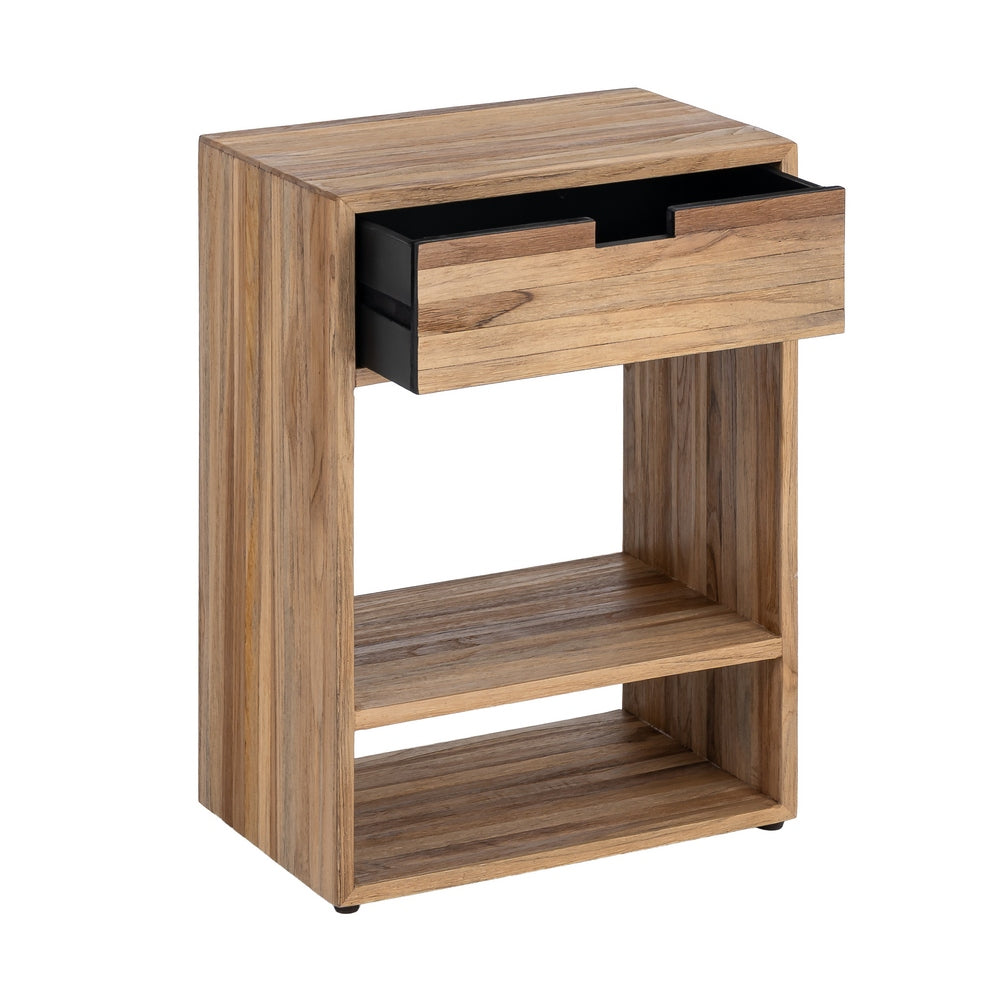 MESITA NATURAL MADERA DE TECA SALÓN 45 X 30 X 60 CM