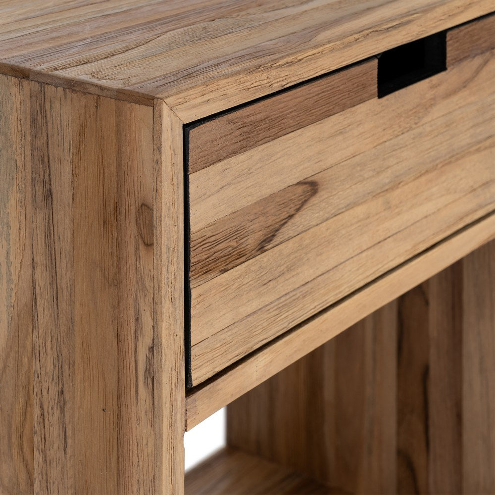 MESITA NATURAL MADERA DE TECA SALÓN 45 X 30 X 60 CM