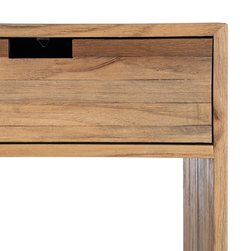 MESITA NATURAL MADERA DE TECA SALÓN 45 X 30 X 60 CM