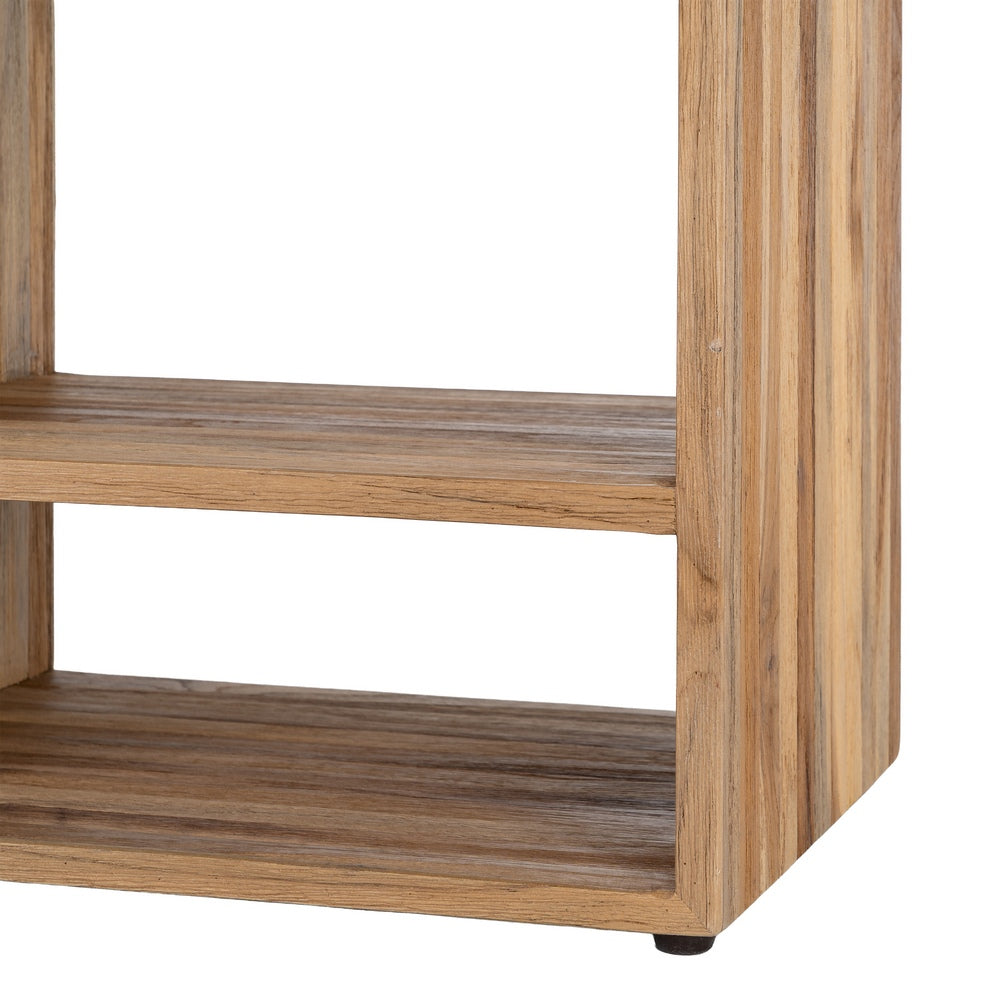 MESITA NATURAL MADERA DE TECA SALÓN 45 X 30 X 60 CM