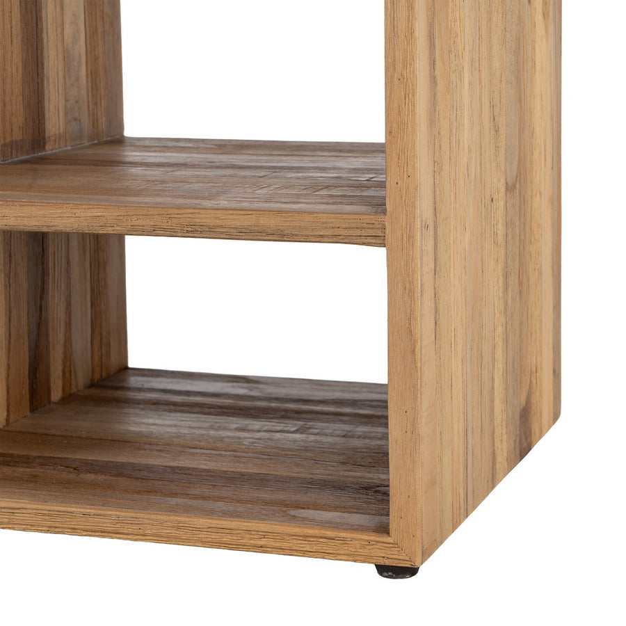 MUEBLE AUXILIAR NATURAL MADERA DE TECA 96 X 30 X 98 CM
