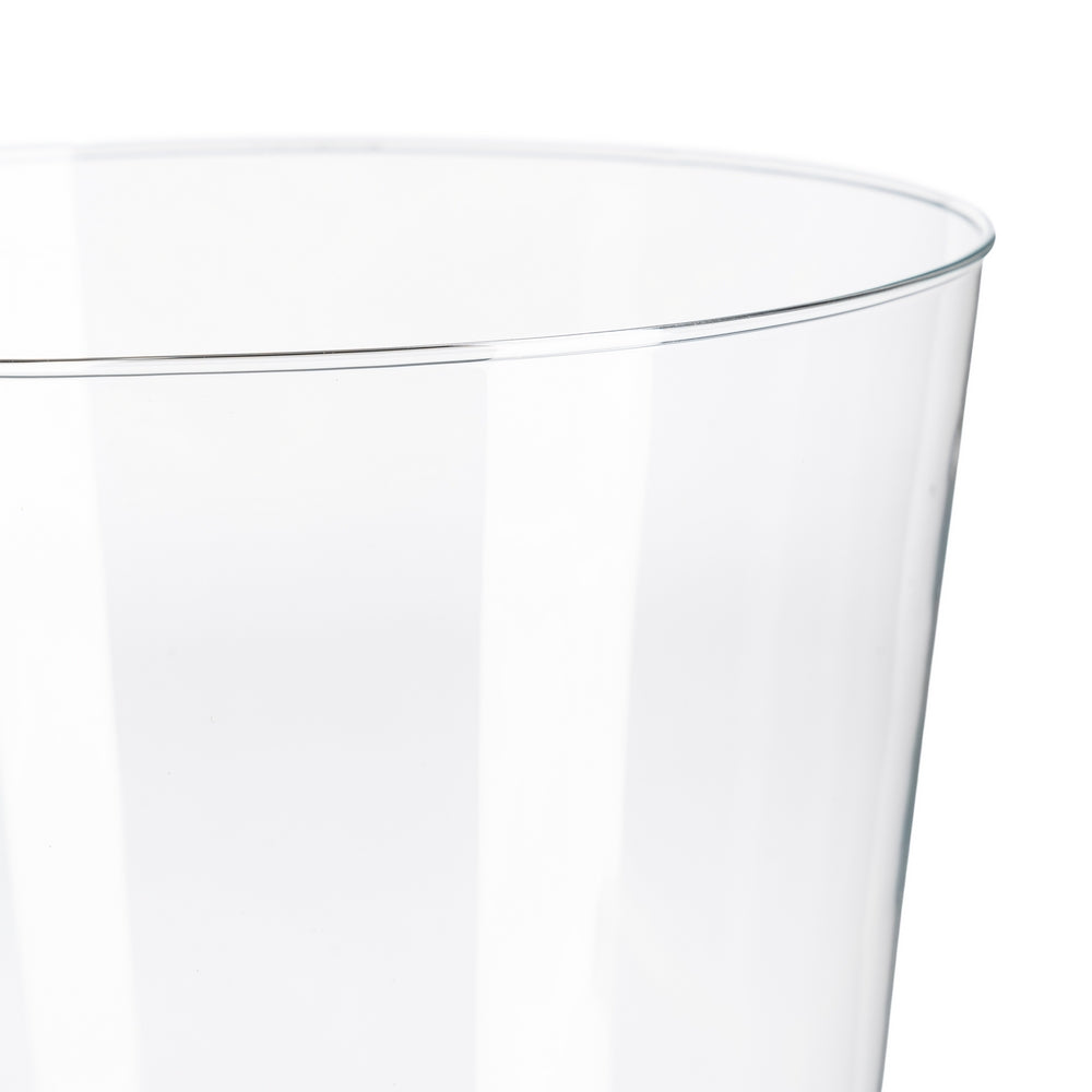 JARR�N TRANSPARENTE CRISTAL DECORACI�N 24 X 24 X 35 CM