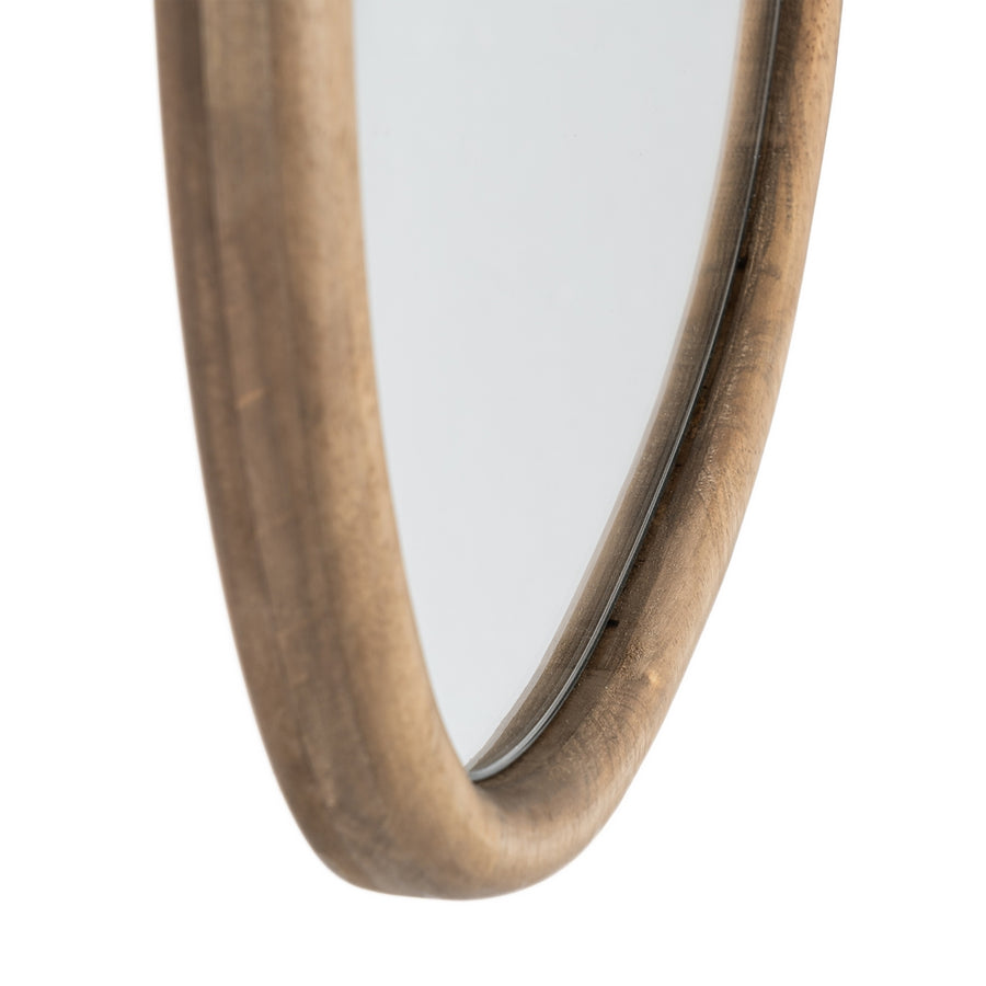 ESPEJO NATURAL MADERA DECORACIÓN 38,50 X 3 X 62 CM