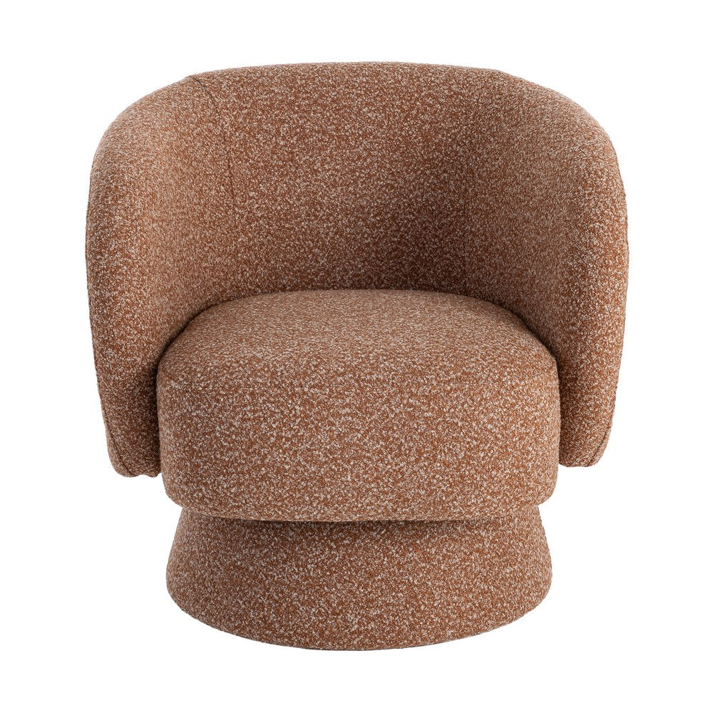 SILLÓN GIRATORIO SALMÓN TEJIDO SALÓN 78 X 79 X 77 CM