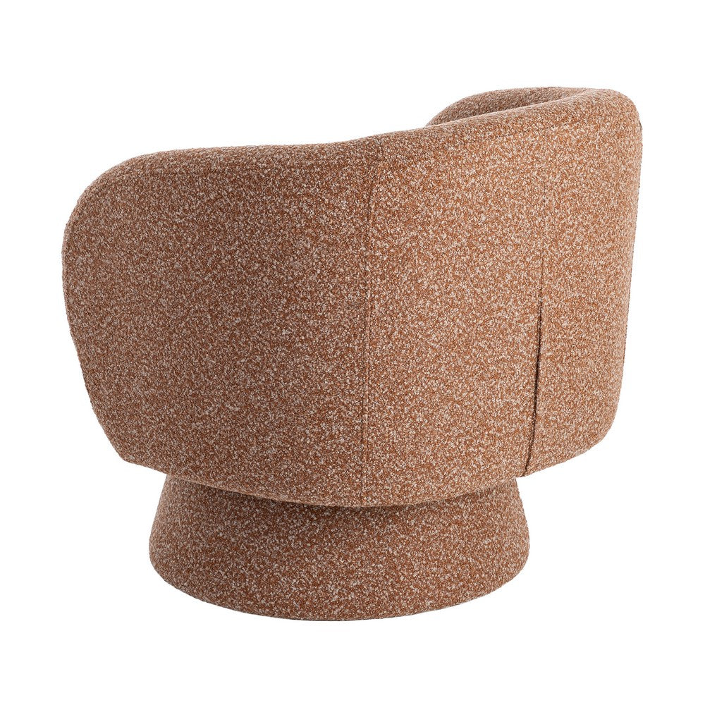 SILLÓN GIRATORIO SALMÓN TEJIDO SALÓN 78 X 79 X 77 CM