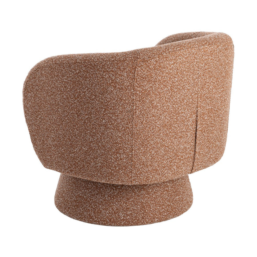 SILLÓN GIRATORIO SALMÓN TEJIDO SALÓN 78 X 79 X 77 CM