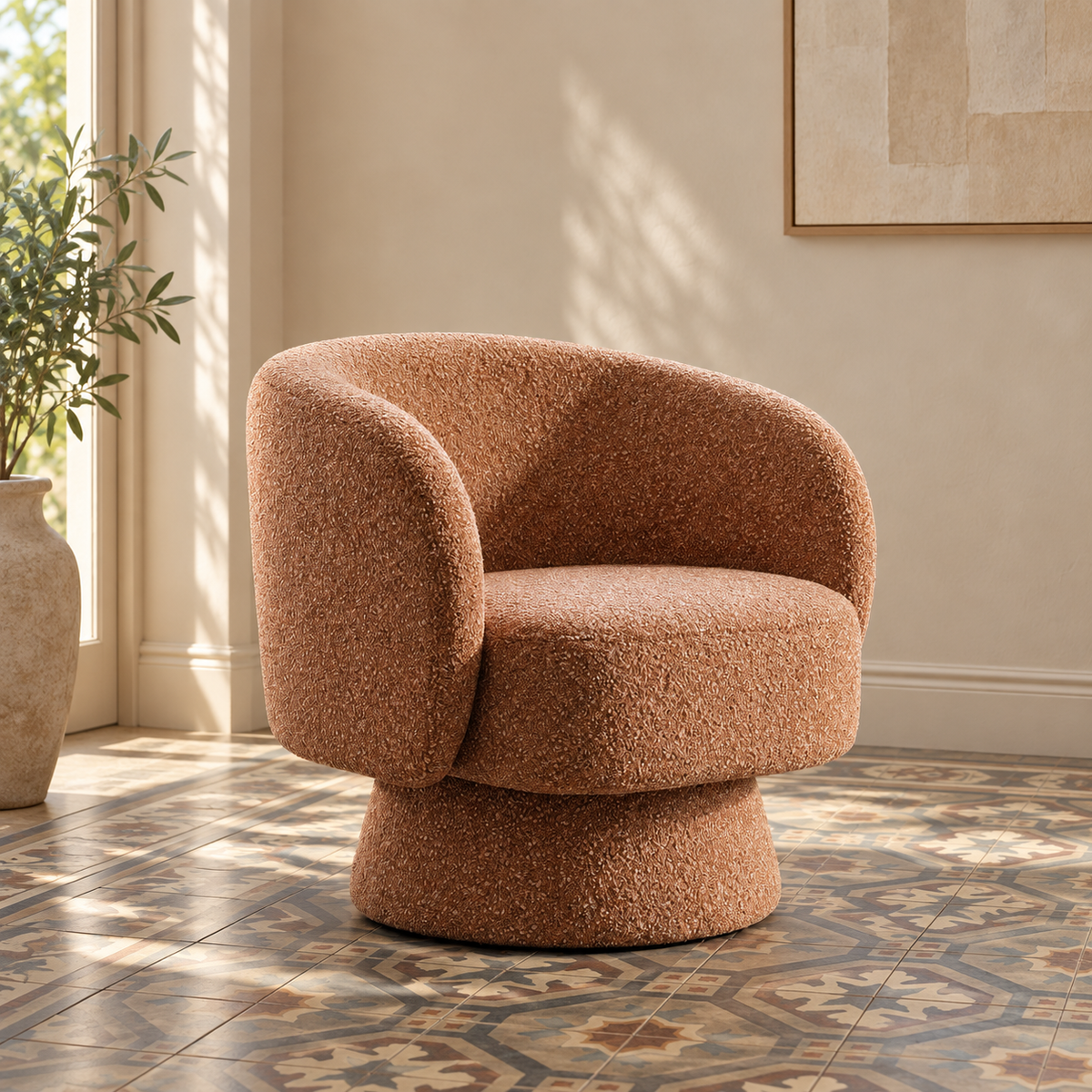 SILLÓN GIRATORIO SALMÓN — AMBIENTE
