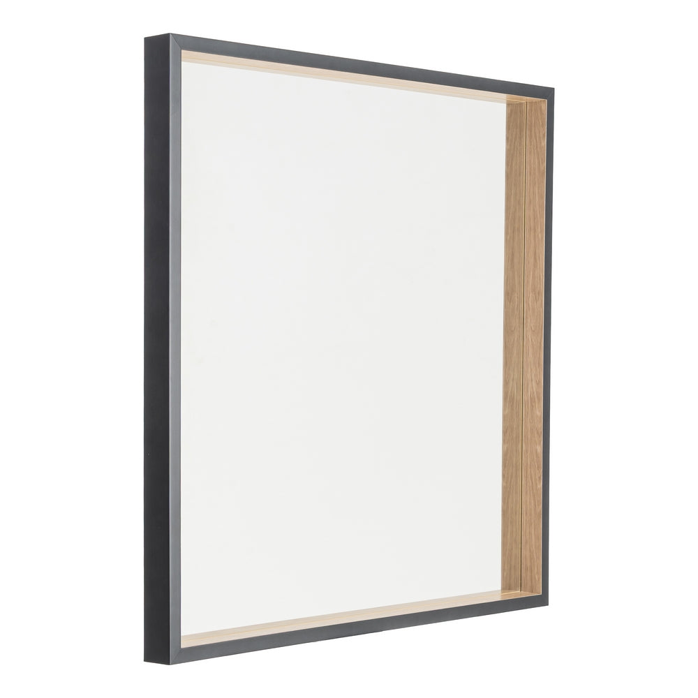 AYOUS WOOD MIRROR DECORATION 77 X 77 CM