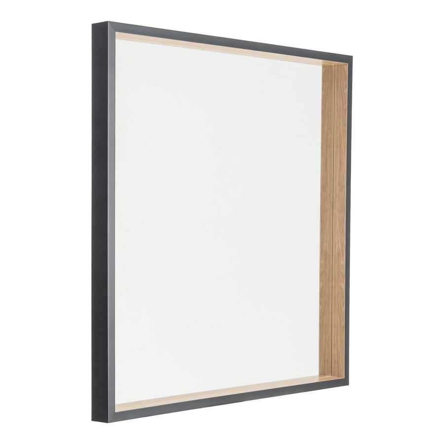 ESPEJO MADERA DE AYOUS DECORACIÓN 77 X 77 CM