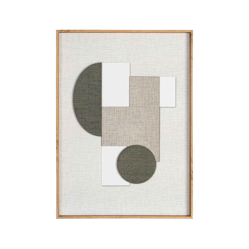 CUADRO MIX TALLADO&PRINT 2/M VERDE 52 X 3,50 X 72 CM