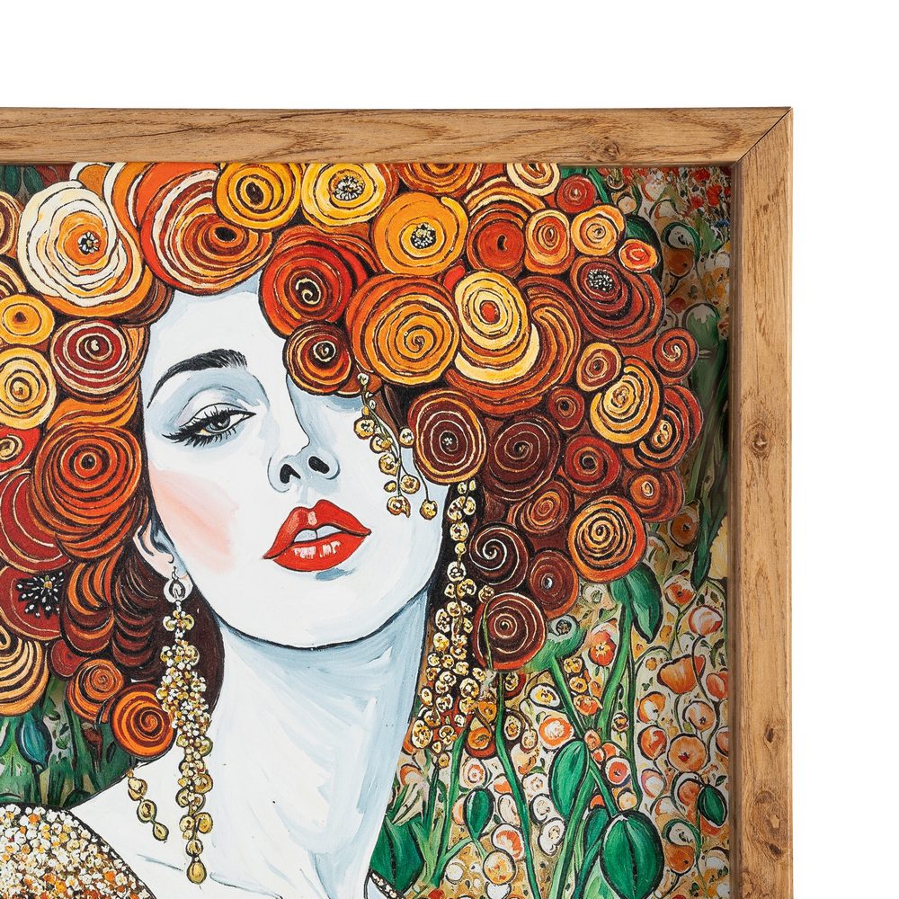 CUADRO MUJER MADERA-CRISTAL IMPRESO 43 X 3,50 X 63 CM