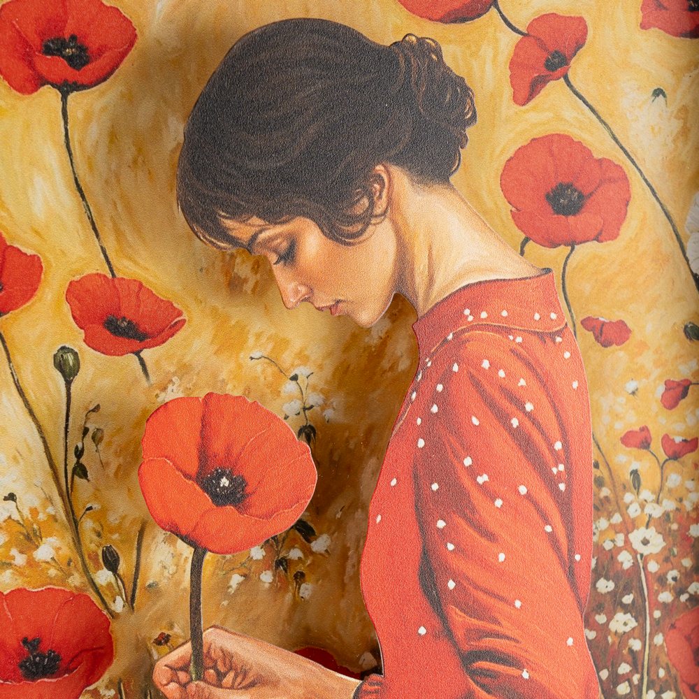 CUADRO MUJER MADERA-CRISTAL IMPRESO 43 X 3,50 X 63 CM
