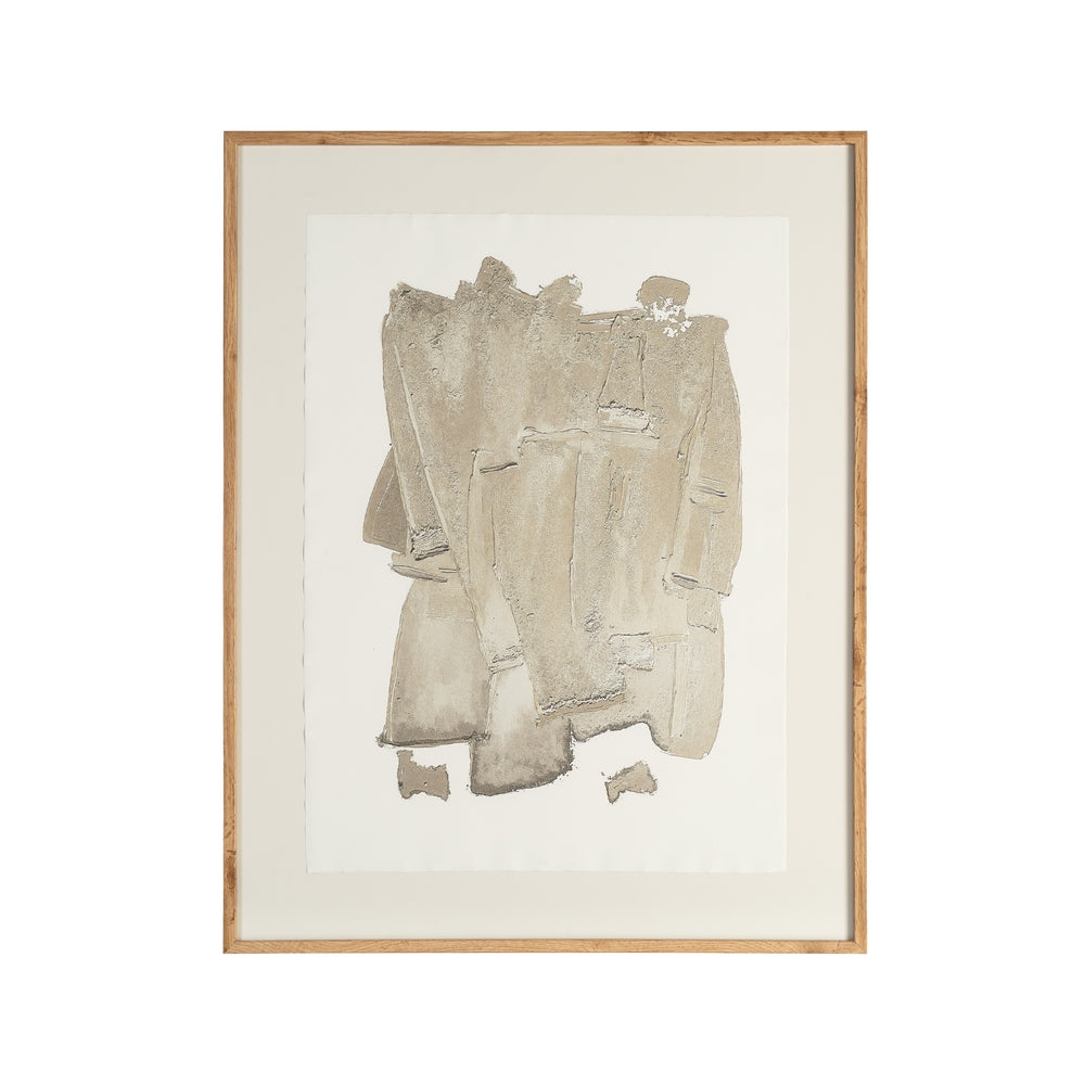 CUADRO ABSTRACTO MADERA-CRISTAL IMPRESO 76 X 3 X 98 CM