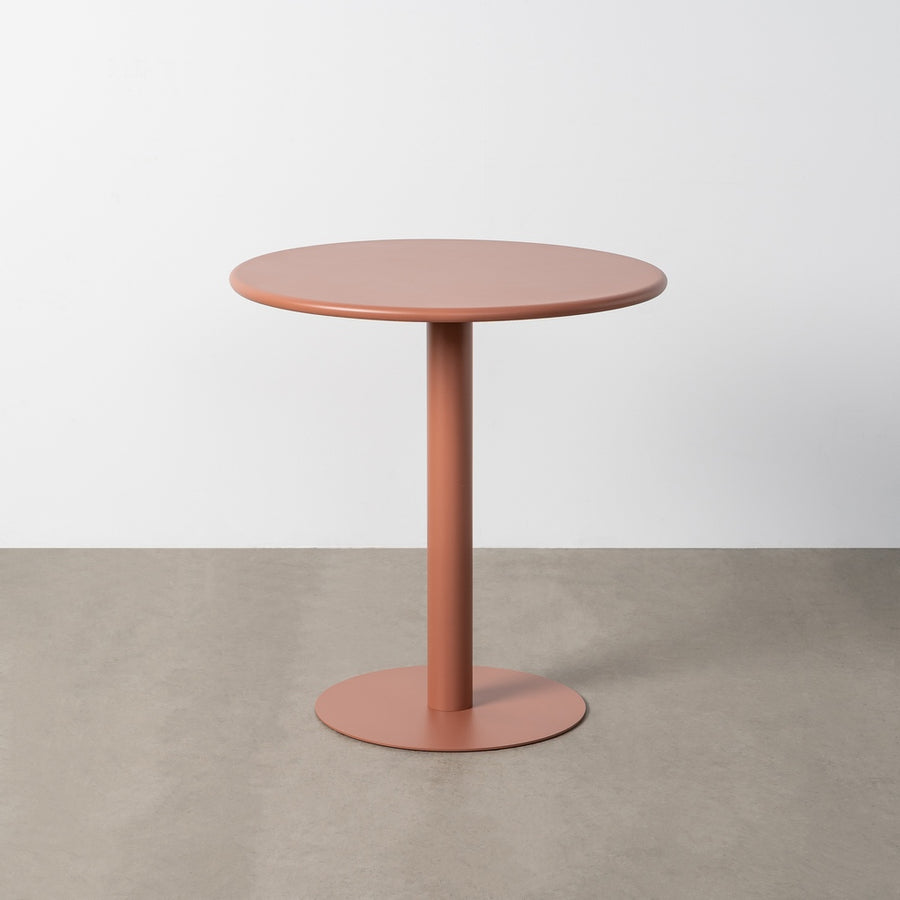 MESA TERRACOTA METAL SALÓN 70 X 70 X 73 CM