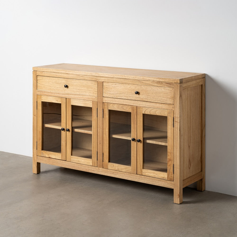 APARADOR NATURAL MADERA MINDI SALÓN 140 X 40 X 89 CM