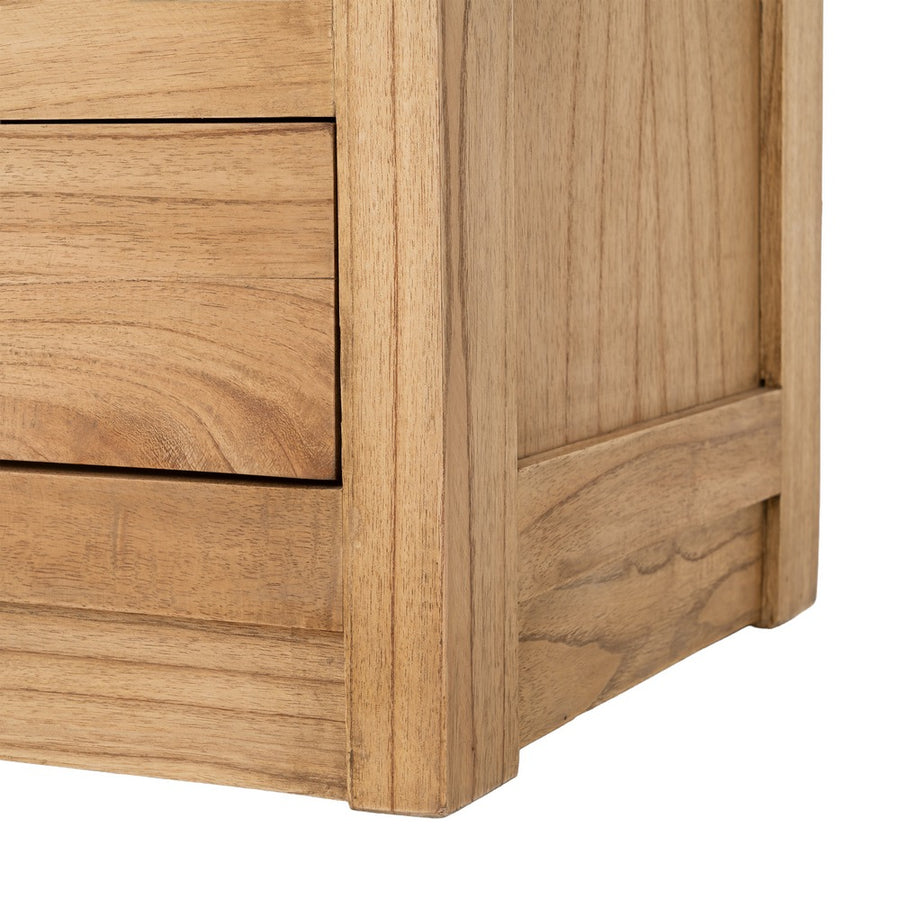 MINDI WOOD DISPLAY CABINET LIVING ROOM 90 X 40 X 180 CM